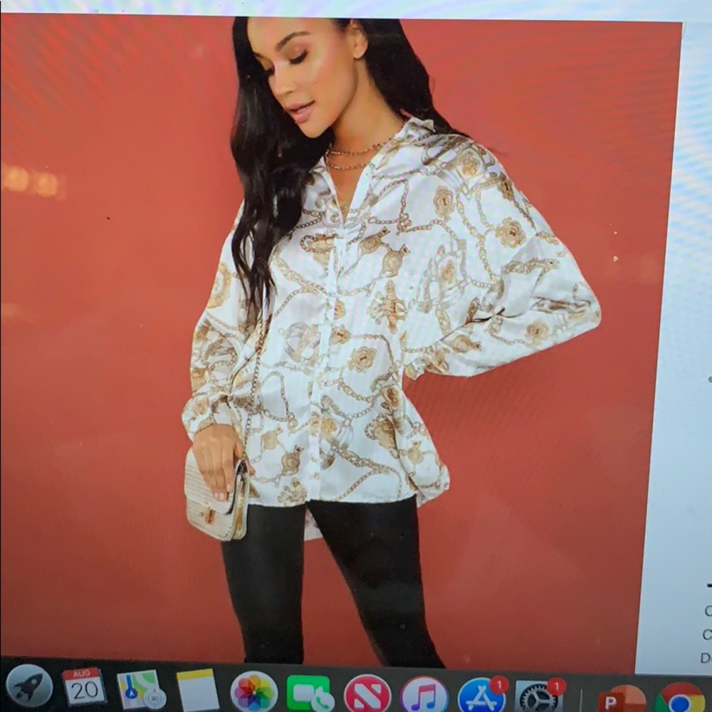 Chain print top - Picture 2 of 2